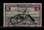 EGYPT / 1933 / AIRMAIL / AIRPLANE / HANDLEY PAGE H.P.42 OVER PYRAMIDS / POST MARK / AL MENIA / VF USED . - Oblitérés