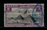 EGYPT / 1933 / AIRMAIL / AIRPLANE / HANDLEY PAGE H.P.42 OVER PYRAMIDS / POST MARK / BERKAT EL SABAI / VF USED . - Usati