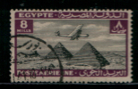 EGYPT / 1933 / AIRMAIL / AIRPLANE / HANDLEY PAGE H.P.42 OVER PYRAMIDS / POST MARK / PORT SAID / VF USED . - Used Stamps