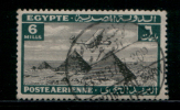 EGYPT / 1933 / AIRMAIL / AIRPLANE / HANDLEY PAGE H.P.42 OVER PYRAMIDS / POST MARK / HOTEL CAN. ( SAVOY CONTINENTAL ) - Oblitérés