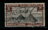 EGYPT / 1933 / AIRMAIL / AIRPLANE / HANDLEY PAGE H.P.42 OVER PYRAMIDS / POST MARK / ADVERTISING / VF USED . - Usados