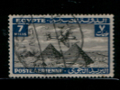 EGYPT / 1933 / AIRMAIL / AIRPLANE / HANDLEY PAGE H.P.42 OVER PYRAMIDS / POST MARK / ASWAN / VF USED . - Usados