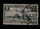 EGYPT / 1933 / AIRMAIL / AIRPLANE / HANDLEY PAGE H.P.42 OVER PYRAMIDS / POST MARK / ASYOT / VF USED . - Used Stamps