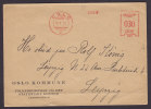 Norway OSLO KOMMUNE Folkeregistret OSLO Meter Stamp No. 133 Cover 1931 To LEPZIG Germany - Storia Postale