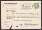Denmark SAMBAND ISLENSKRA SAMVINNUFJELAGA Islands Andelskontor 1947 Card (2 Scans) - Storia Postale