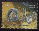 India 2001 Used, Cosmonaut Yuri Gagarin & Rocket, Space, Costume - Usados