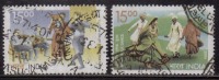 India Used 2006, Set Of 2, Joint Issue, Cyprus, Culture, Music Intruments, Folk Dance, Costume - Used Stamps