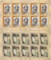 Russia 2006 Sheet 150th Birth Anni M. A Vrubel Portrait Painter Artist Art Paintings Tsarevna Swan Stamps Mi Klb 1309-10 - Full Sheets