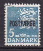 Denmark 1972 Mi. 44      5.00 Kr Kleines Reichswappen Overprinted POSTFÆRGE - Parcel Post