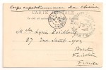 CHINE - FRANCHISE MILITAIRE - Corps EXPEDre De CHINE + ANCRE Service à La Mer - 1903 - Other & Unclassified