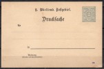 Württemberg - 1894 - Michel N° DRP 7 * - Ganzsachen