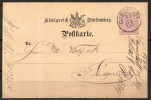 Württemberg - 1876 - Michel N° P 22 - Interi Postali