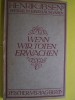 WENN WIR TOTEN ERWACHEN - HENRIK IBSEN 1922  S. FISCHER VERLAG WERKE IN EINZELAUSGABEN - - Theater & Drehbücher