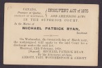 Canada Postal Stationery Ganzsache Entier Private Print 1878 Attorney ABBOTT, TAIT, WOTHERSPOON 1 C Queen Victoria - 1860-1899 Regering Van Victoria