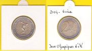 Commémorative 2 Euros. Jeux Olympiques D´été, Athènes - Grèce 2004 - Grèce