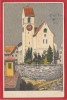 RÜTI, KIRCHE, KÜNSTLER-LITHO, 1922 - Rüti