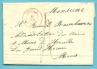 Brief Met Stempel THIELT Op 29/oct/1845 - 1830-1849 (Independent Belgium)