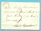 Brief Met Stempel FONTAINE-L'EVEQUE Op 8/mai/1848 Naar ST-GHISLAIN - 1830-1849 (Unabhängiges Belgien)