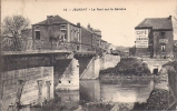 Cpa De Jeumont, Pont Sur La Sambre, Café De La Marine, Cachet Ambulant Au Verso - Jeumont