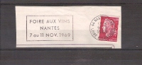 VINS / FLAMME FOIRE Au VINS NANTES Du 7 Au 11 Novembre 1969 / Format 10 X 4 {lot A} - Vini E Alcolici