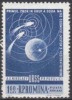 ROMANIA, 1962, Globe And Trajectories Of Vostoks 3 And 4.; MNH (**); Sc. C124 - Unused Stamps