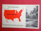 Life Is Worth Living At --Westford VT  1913 Cancel --ref 438 - Otros & Sin Clasificación