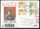 S859.-. CHINA- TAIWAN .-. 1989, NICE HANDCRAFTS COVER CIRCULATED CHAOCHOW TO COLOMBIA. - Brieven En Documenten