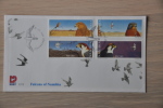 FDC NAMIBIË NAMIBIA 1999 FALCONS VALKEN  BIRDS OISEAU VOGELS  BLANCO BLANK. - Namibie (1990- ...)