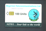 NIGERIA  - Chip Phonecard/100 Units Reverse Satellite Dish - Nigeria