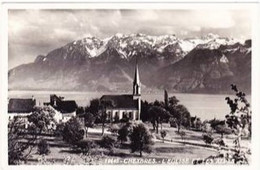 CHEXBRES  L'église Et Les Alpes - Chexbres