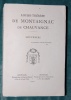 Louise-Thérèse De Montaignac De Chauvance, Souvenirs, 1931, Table Scannée, (Montluçon, La Croix-Verte, Soeurs Oblates) - Bourbonnais