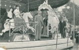 CPA Carte Photo Manège Cheval De Bois  Très Animé - Kermissen