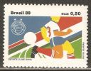 Brazil 1989 Mi# 2335 ** MNH - Bahia Sports Club, 58th Anniv. / Soccer - Soccer American Cup