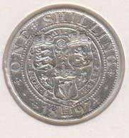 @Y@   Groot Britannie  1 Shilling 1897   (1179)  Zilver / Ag / Prata  KM 780 - I. 1 Shilling