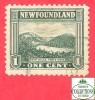 Canada  Newfoundland # 131  Scott /Unisafe - O - 1  Cent - Twin Hils - Dated 1923-24 / Collines Jumelles - 1908-1947