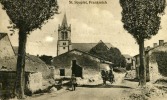 SAINT-SOUPLET - MARNE -  PEU COURANTE CPA ANIMEE ECRITE ET VOYAGEE EN FELDPOST. - Saint Remy En Bouzemont