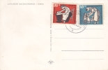 1956 Bund 2 Kart Mi 243-244-245-246 / 1175 - Lettres & Documents