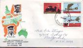 AUSTRALIA - AIR ACROSS - ENGLAND - FORD CAR SURVEYS  - 1969 - Lettres & Documents