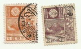 1929 - Giappone 202 + 204 Ordinaria C1421 - Oblitérés