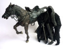 FIGURINE LORD OF THE RING - SEIGNEUR DES ANNEAUX - TOY BIZ - CAVALIER NOIR HAZGUL AVEC SON CHEVAL - - Lord Of The Rings
