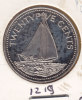 @Y@  Bahama´s   25 Cent  1974  (1219)   Proof - Bahama's