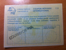 France COURBEVOIE PPAL UPU Union Postale Universelle COUPON-REPONSE INTERNATIONAL C22 C 22 - Coupons-réponse
