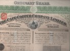 Ordinary Share. The Cape Copper Company Limited.  (London ) - Mines