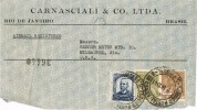 Frontal Aereo Certificado RIO De JANEIRO (Barsil) 1941 - Brieven En Documenten