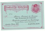 CHILI Entier Postal Commercial De Commande Fabrique Nationale De Bières 1890 - Bières