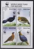 Bhutan MNH 2003, Miniature MS, WWF W.W.F. For Nature, Birds - Bhoutan