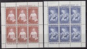 New Zealand MLH 1963 Health, 2 Mini Sheets, Prince Andrew,  As Scan - Blocks & Sheetlets