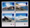 FALKLAND ISLANDS DEPENDENCES 1984 - VOLCANES - YVERT Nº 137-140 - Volcanos