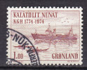 Greenland 1974 Mi. 88   1.00 Kr Königlicher Grönländischer Handel (KGH) Trawlerfischerei (Cz. Slania) - Oblitérés