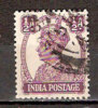 Timbre Inde Anglaise Y&T N°162 Obl. Georges VI. 1/2 Anna. - 1936-47  George VI